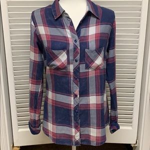 Maurices Plaid Button Down Shirt